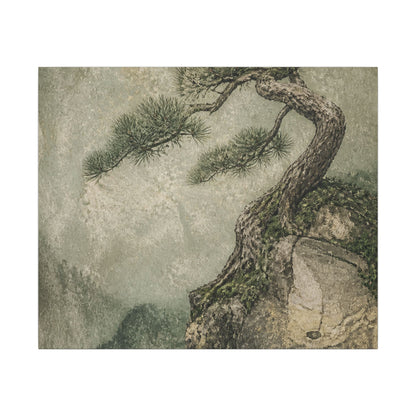 Fukinsei Pine Tree Canvas Art - Japandi Texture