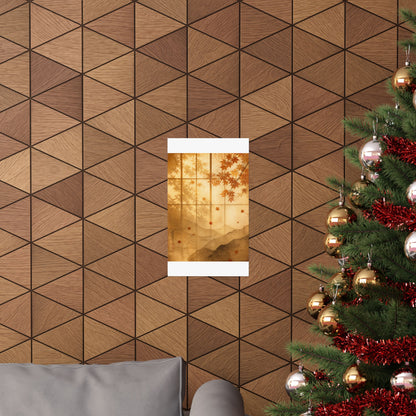Shoji Screen Wall Art Print | Autumn Japandi Texture Art