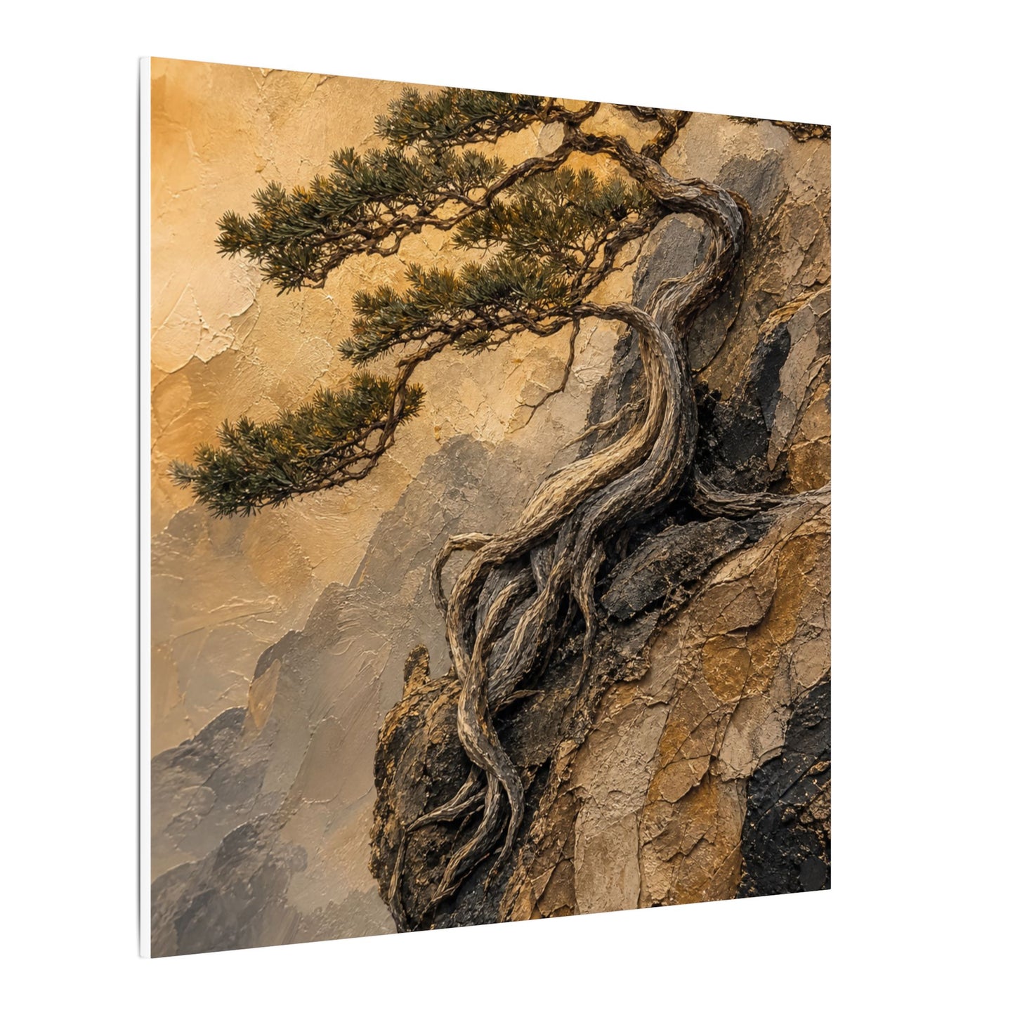 Summer Pine Tree Texture Canvas Art | Cozy Decor