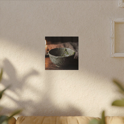 Ceramic Bowl Spring Canvas Art | Japandi Neutral Design