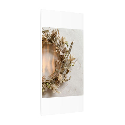 Dried Flowers Japanese Pattern Canvas Art | Neutral Japandi Art