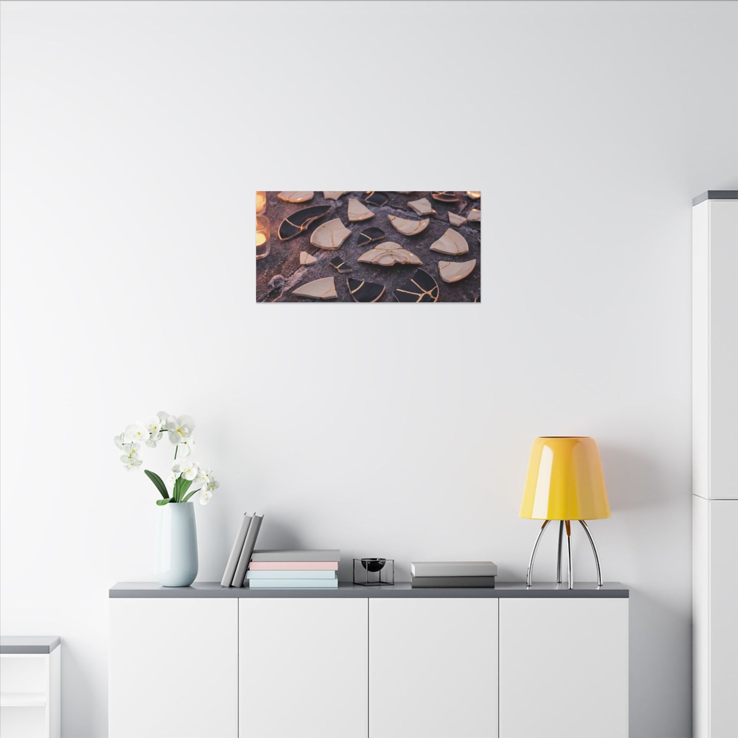 Winter Broken Pottery Broken Beauty Canvas Art | Beautiful Decor