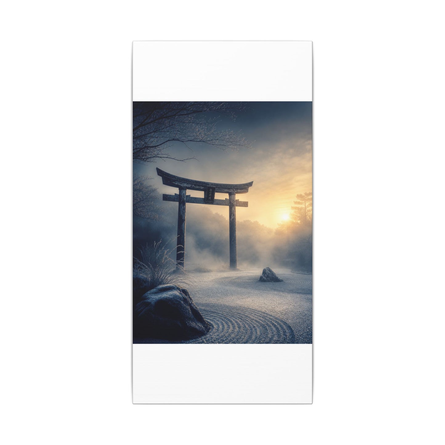 Zen Torii Gate in Golden Hour | Karesansui Canvas Art