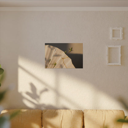 Paper Fold Gold Vein Canvas Art | Healing Kintsugi Art