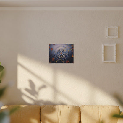 Kintsugi Water Ripple in Dawn | Gold Vein Canvas Art