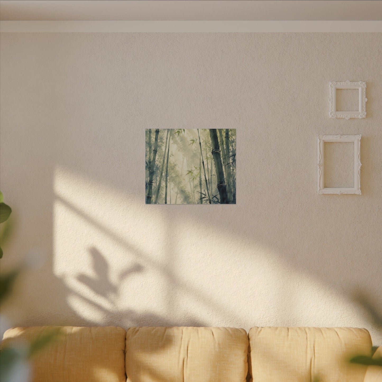 Bamboo Grove Spring Canvas Art | Zen Serene Design