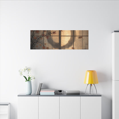 Shoji Screen Texture Canvas Art | Earthy Japandi Art