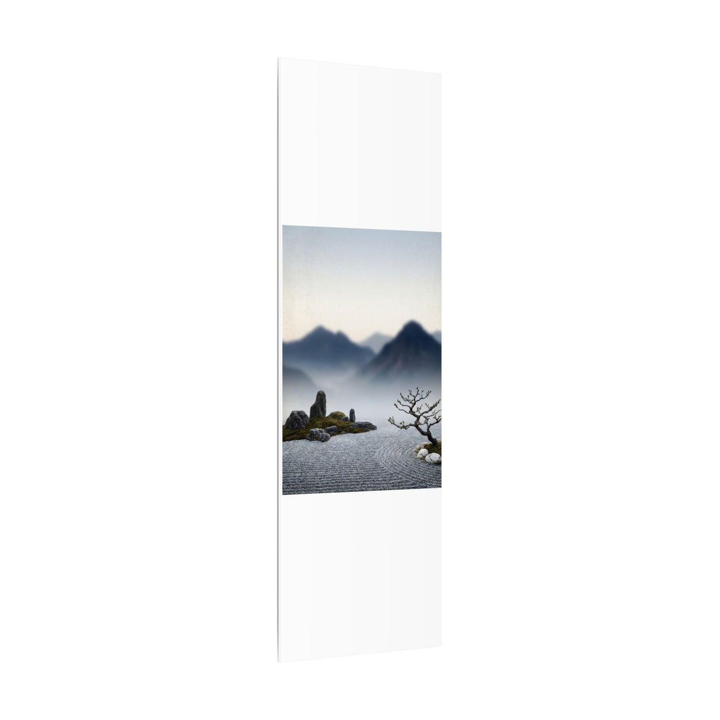 Mountain Mist Karesansui Canvas Art | Contemplative Zen Art