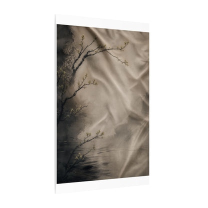 Silk Drape Canvas Art | Spring Japandi Japanese Pattern Art