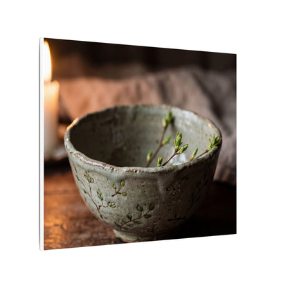 Ceramic Bowl Spring Canvas Art | Japandi Neutral Design