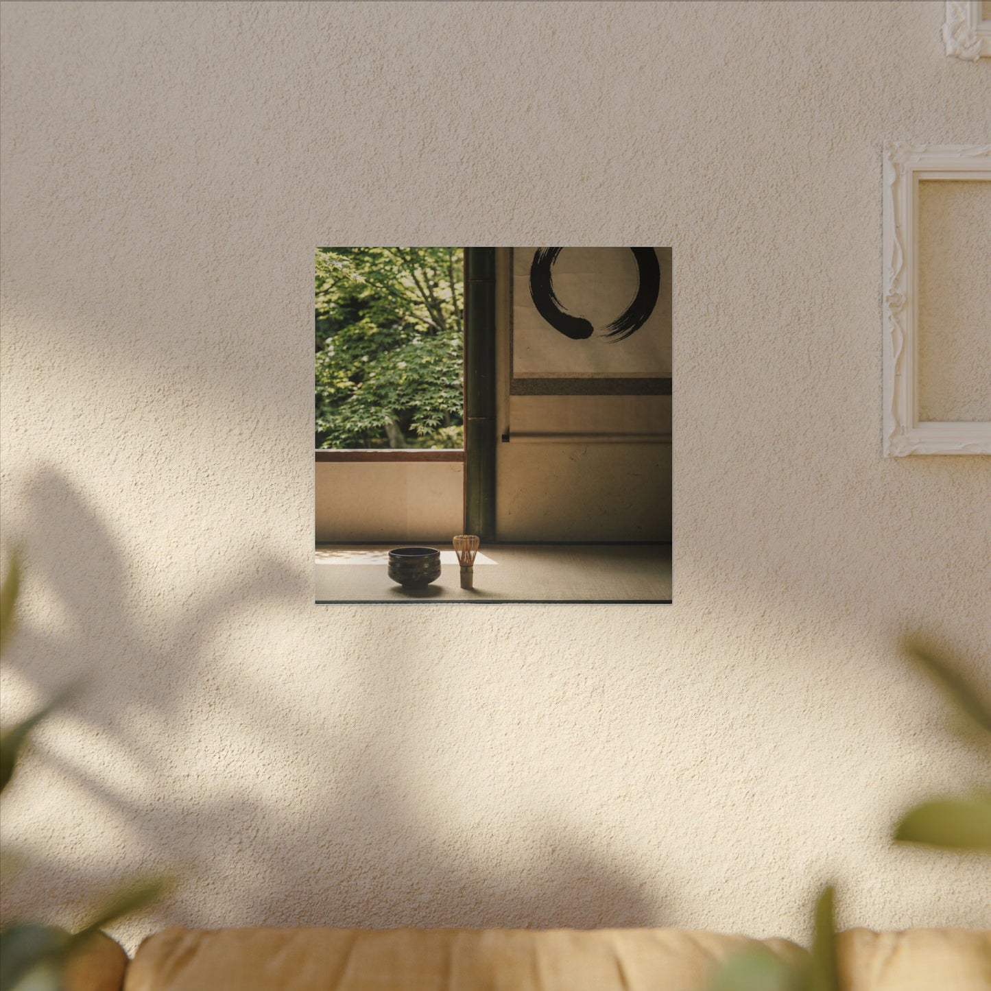 Tea Ceremony Enso Canvas Art | Serene Zen Art