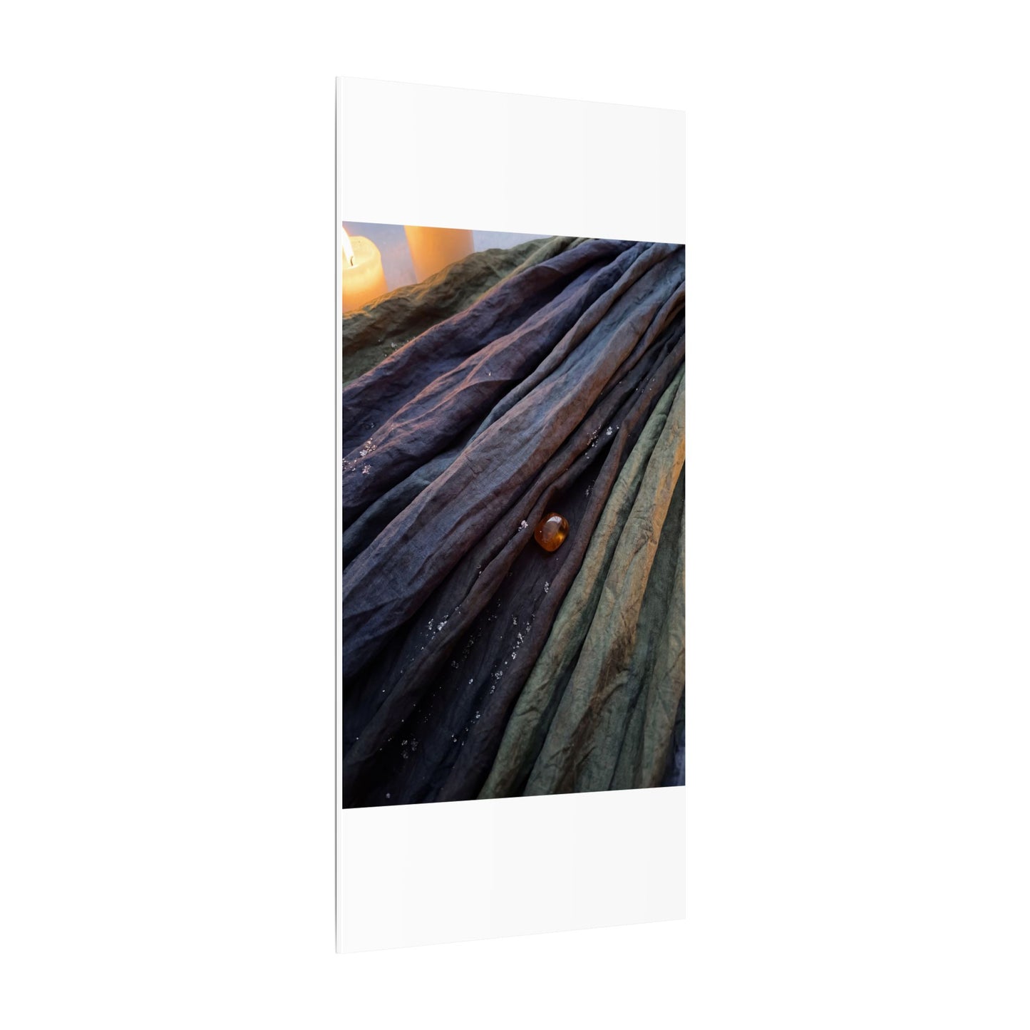 Silk Drape Shadow Zen Canvas Art | Moody Dark Japandi Art