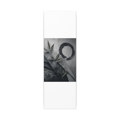 Winter Paper Fold Enso Canvas Art | Serene Decor