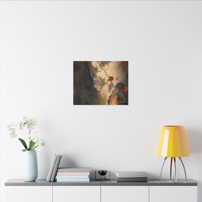 Shadow Play Texture Canvas Art | Neutral Japandi Art