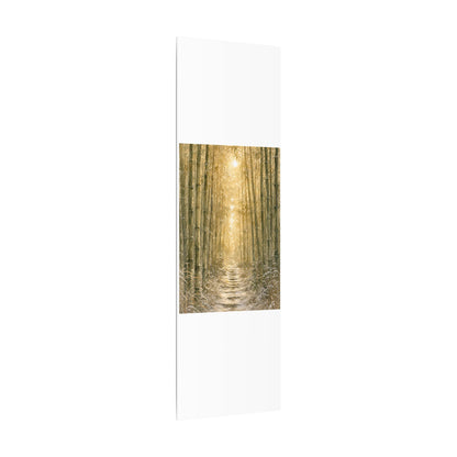 Bamboo Grove Winter Canvas Art | Japandi Elegant Design