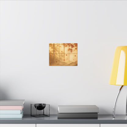 Shoji Screen Texture Canvas Art | Earthy Japandi Art