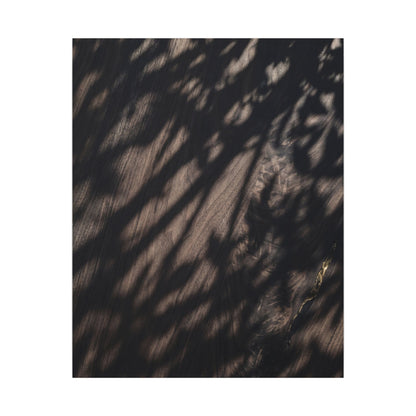 Shadow Play Summer Canvas Art | Dark Japandi Moody Design