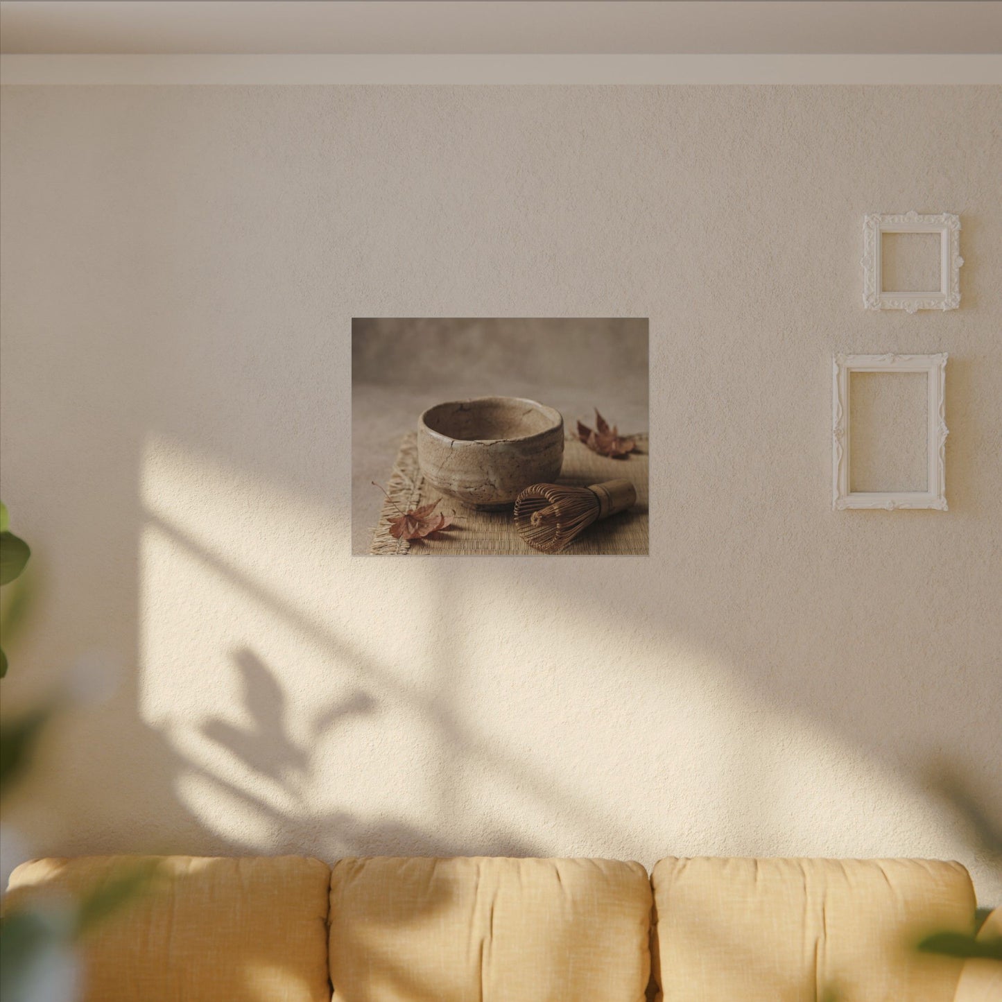 Ma Tea Ceremony Canvas Art - Japandi Texture