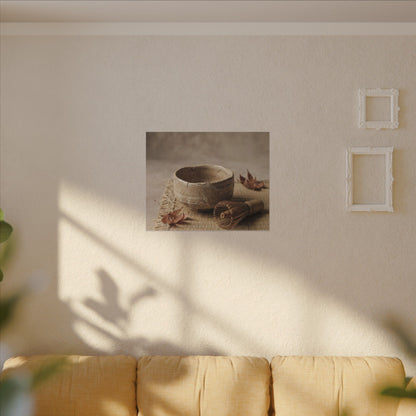 Ma Tea Ceremony Canvas Art - Japandi Texture