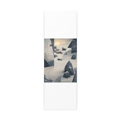 Seijaku Rock Garden Canvas Art - Zen Ukiyo E Inspired
