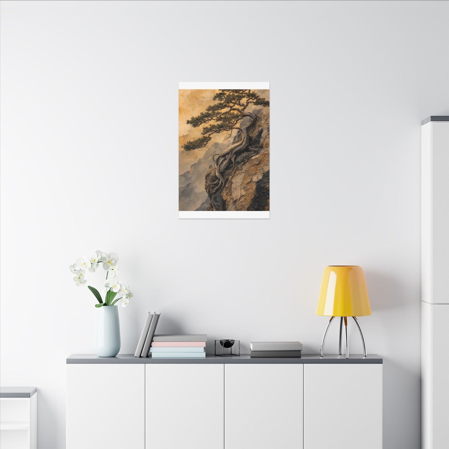 Summer Pine Tree Texture Canvas Art | Cozy Decor