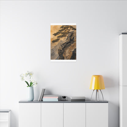 Summer Pine Tree Texture Canvas Art | Cozy Decor