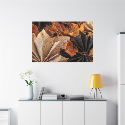 Paper Fold Texture Canvas Art | Elegant Japandi Art