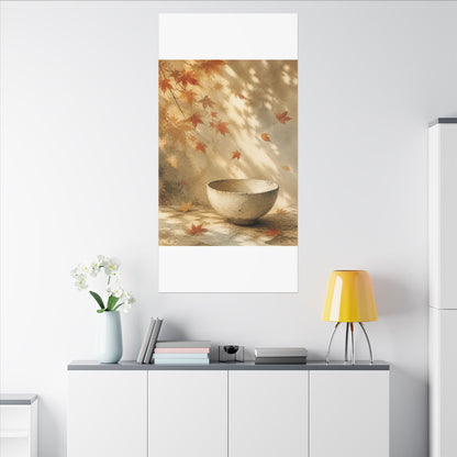 Japandi Ceramic Bowl in Dappled | Watercolor Canvas Art