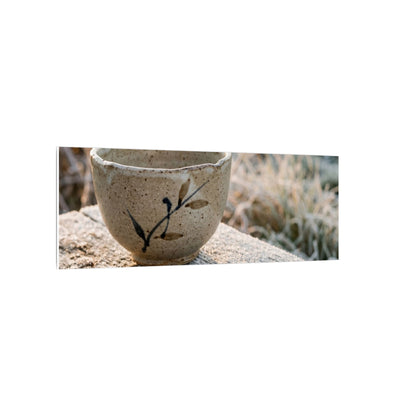 Golden Hour Ceramic Bowl Canvas Art - Japandi Ma