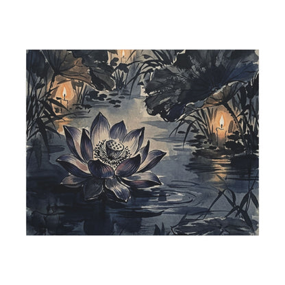 Fukinsei Lotus Flower Canvas Art - Zen Sumi E