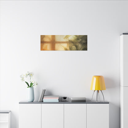 Cozy Shoji Screen Canvas Art - Watercolor Japandi