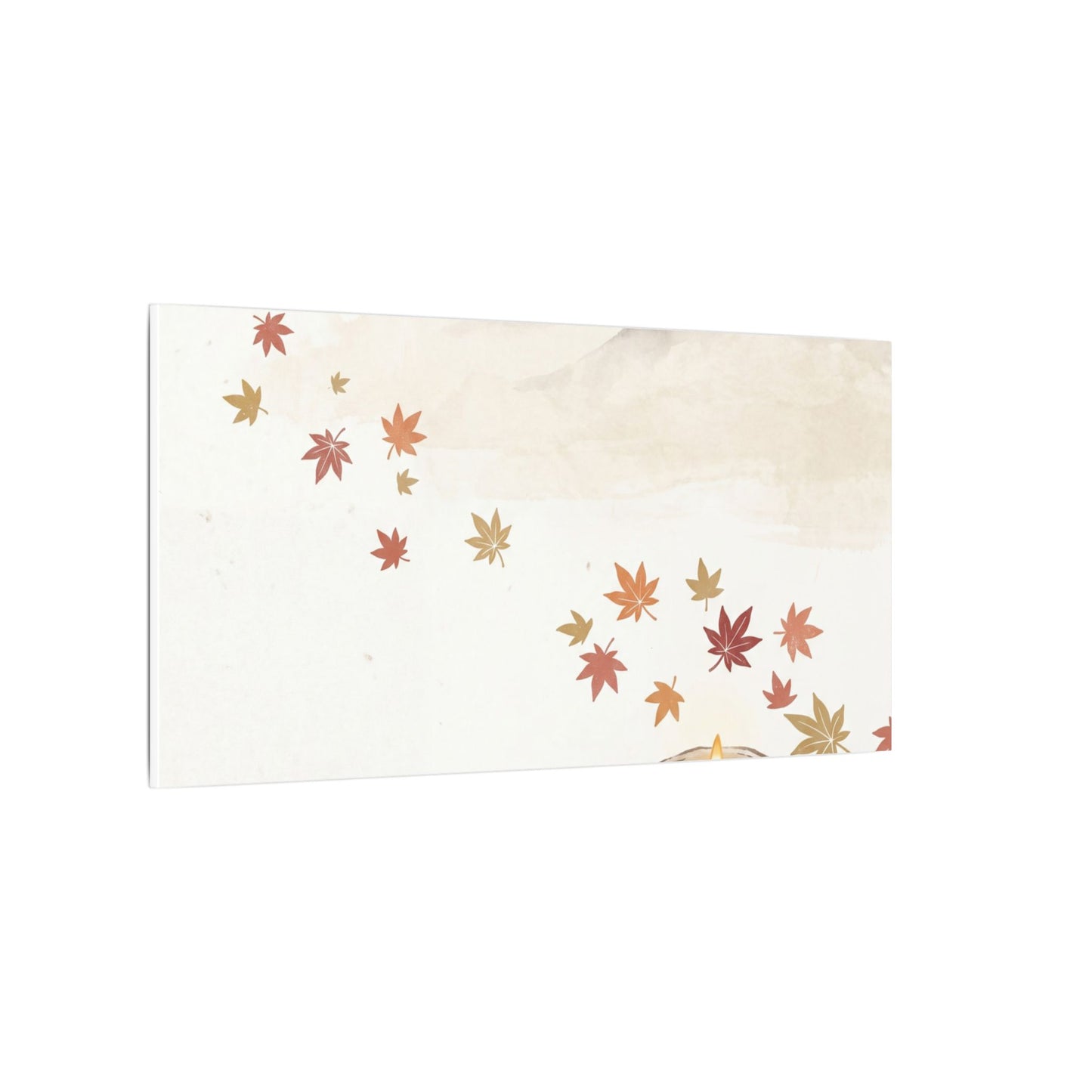 Earthy Mountain Mist Canvas Art - Japanese Pattern Japandi