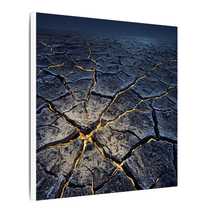 Cracked Earth Broken Beauty Canvas Art | Artful Kintsugi Art