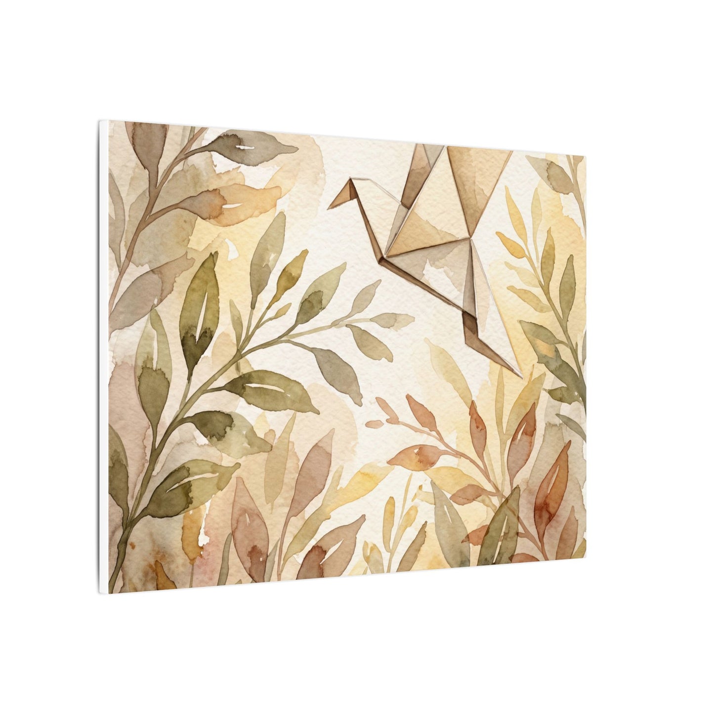 Fukinsei Paper Fold Canvas Art - Japandi Watercolor