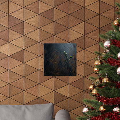 Luxurious Rust Patina Wall Art Print - Moody Minimal Dark Japandi