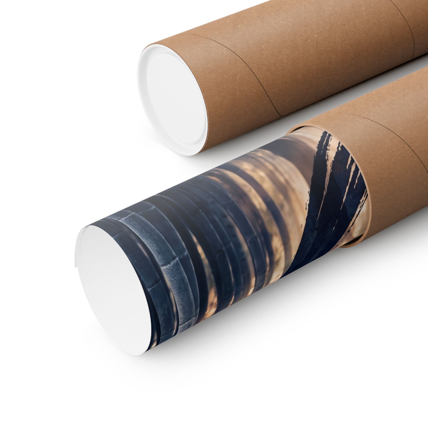 Golden Hour Bamboo Grove Wall Art Print - Zen Shibui