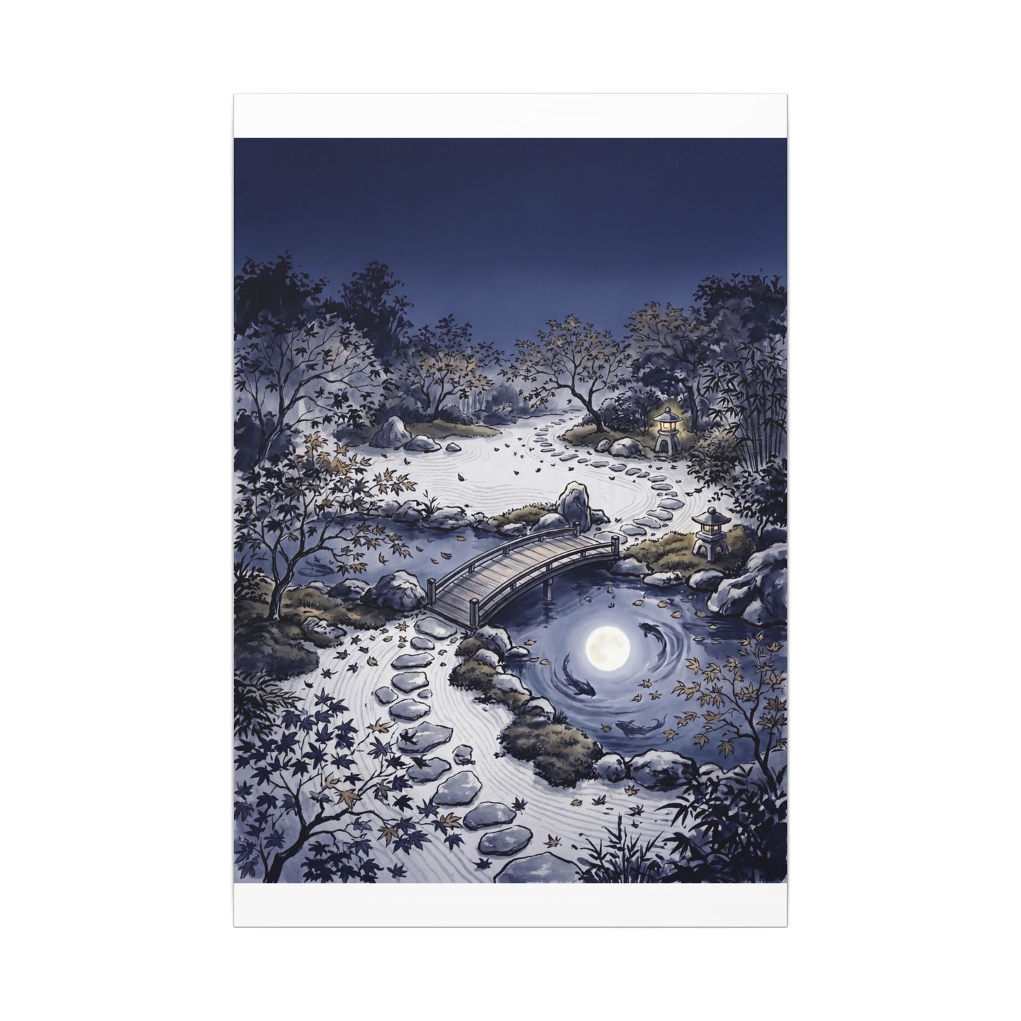Torii Gate Enso Canvas Art | Contemplative Zen Art