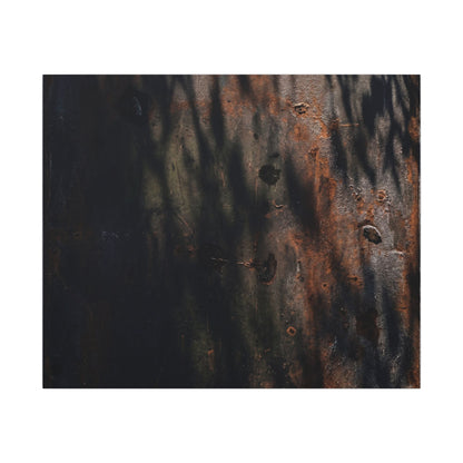 Rust Patina Shadow Zen Canvas Art | Luxurious Dark Japandi Art