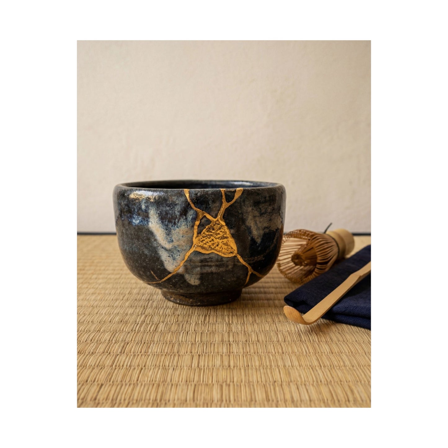 Tea Ceremony Summer Wall Art Print | Kintsugi Beautiful Design