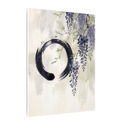 Wisteria Enso Canvas Art | Serene Zen Art