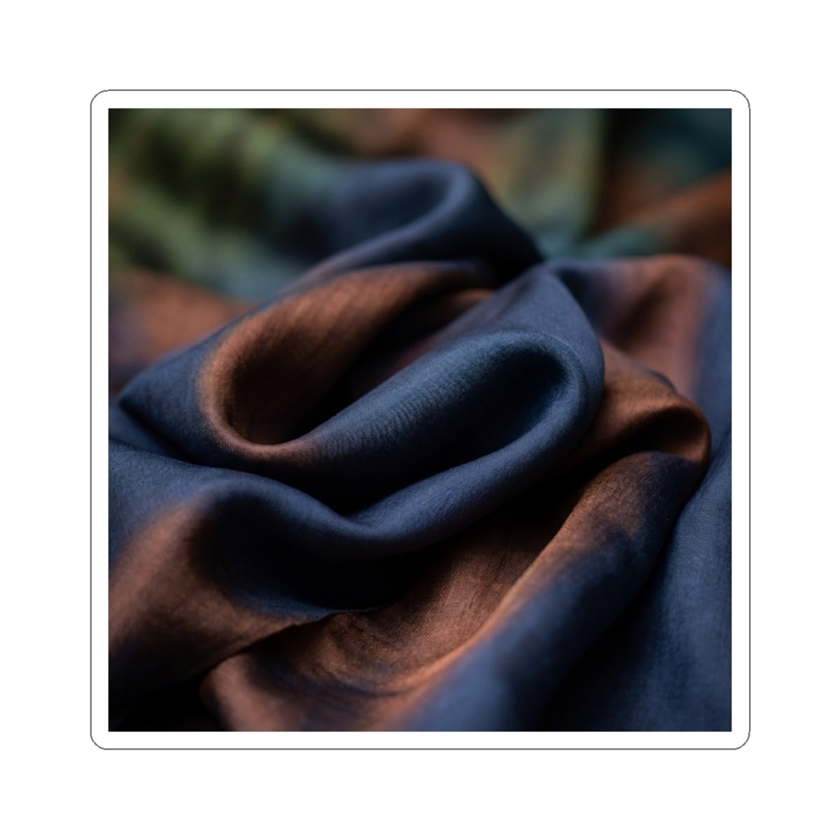 Shibui Silk Drape Sticker - Dark Japandi Shadow Zen