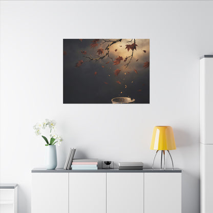 Moonlit Garden Gold Repair Canvas Art | Beautiful Kintsugi Art