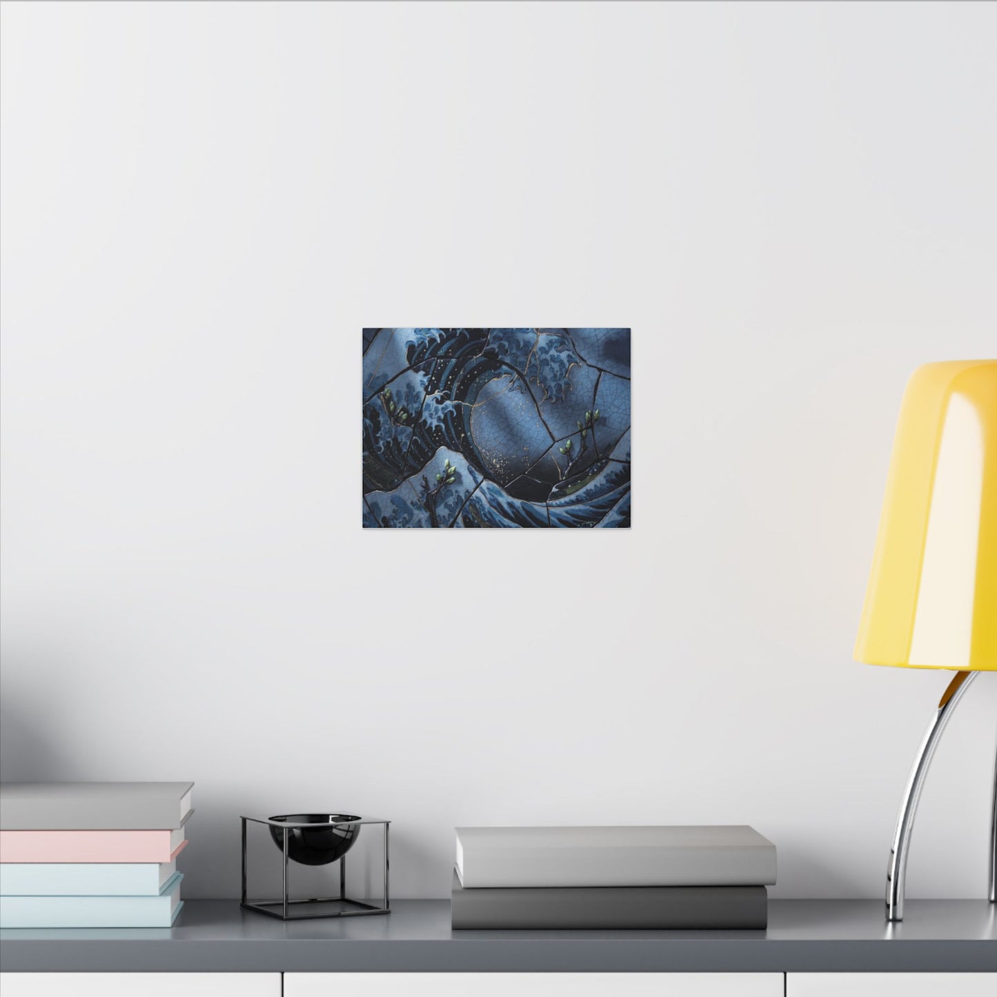 Ocean Wave Spring Canvas Art | Kintsugi Artful Design