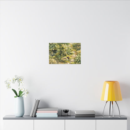 Datsuzoku Stone Lantern Canvas Art - Japandi Watercolor