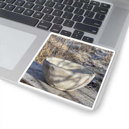 Dappled Ceramic Bowl Sticker - Japandi Fukinsei