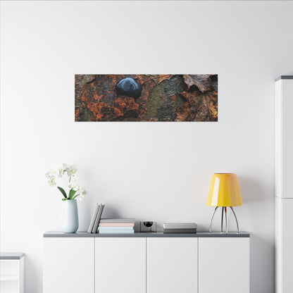 Datsuzoku Rust Patina Canvas Art - Dark Japandi Moody Minimal