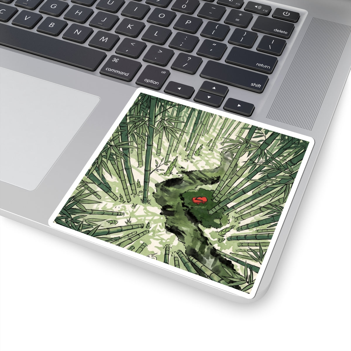 Bamboo Grove Sticker | Spring Zen Ukiyo E Inspired Art
