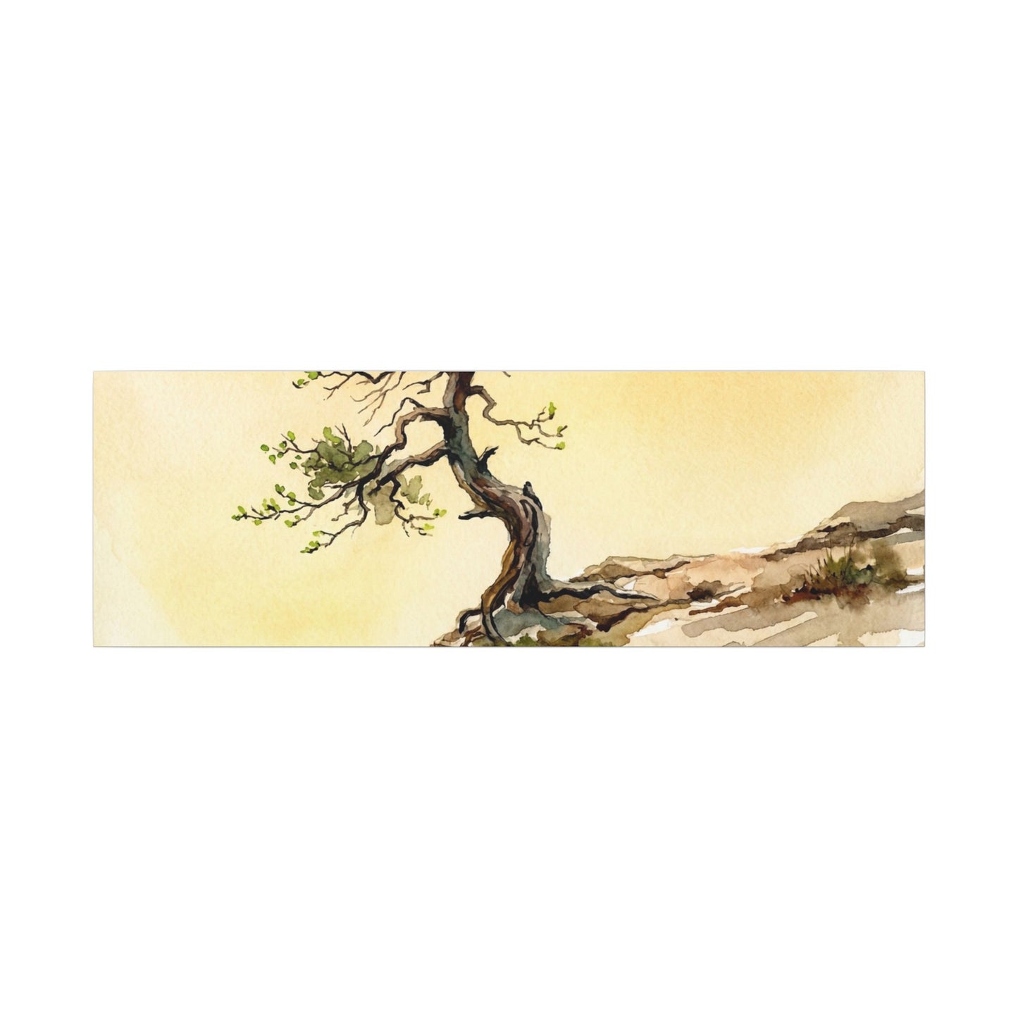 Golden Hour Pine Tree Canvas Art - Japandi Fukinsei