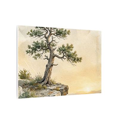 Pine Tree Canvas Art | Summer Japandi Texture Art