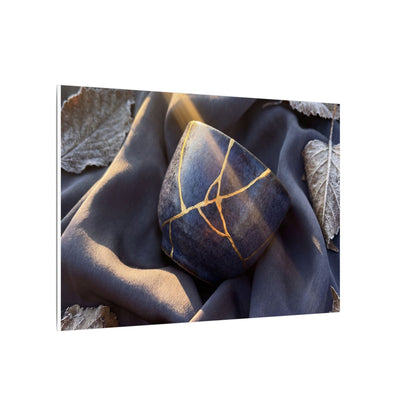 Winter Silk Drape Gold Repair Canvas Art | Artful Decor